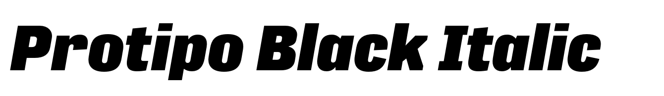 Protipo Black Italic